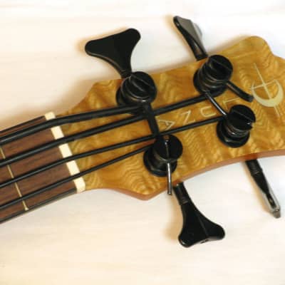 Luna Baritone Bass Electric Ukulele Quilt Ash NEW Bari-bass w/ gig bag image 3