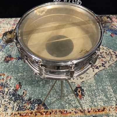 Ludwig Pre-Serial Aluminum 410 Super-Sensitive 5x14" Snare Drum. Brass Bottom Hoop. image 20