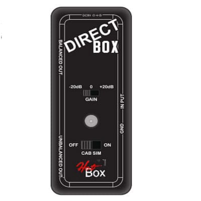 Hot Box 331 DI Box Gain Control & Cab Simulator Switch Guitar / Bass DI New Release image 1