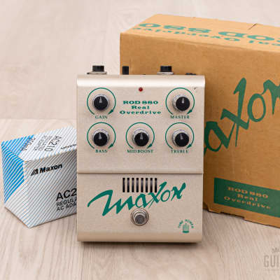 1996 Maxon ROD-880 Overdrive Effects Pedal w/ Box & Power