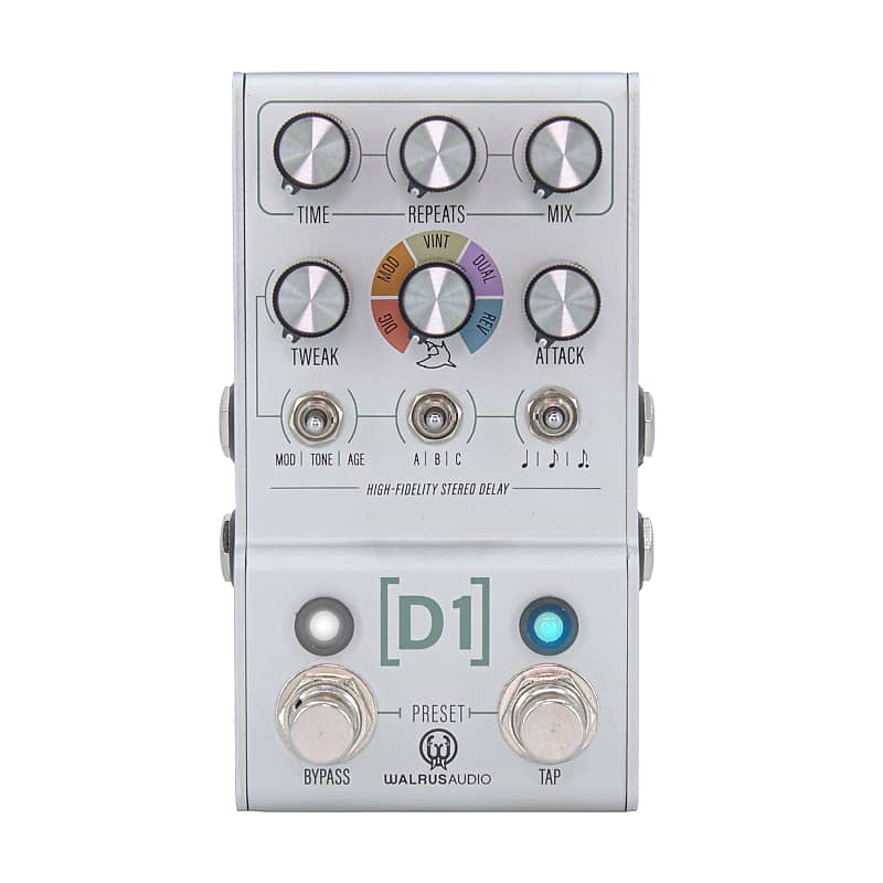 Walrus Audio MAKO Series D1 High-Fidelity Stereo Delay V2 Effects Pedal