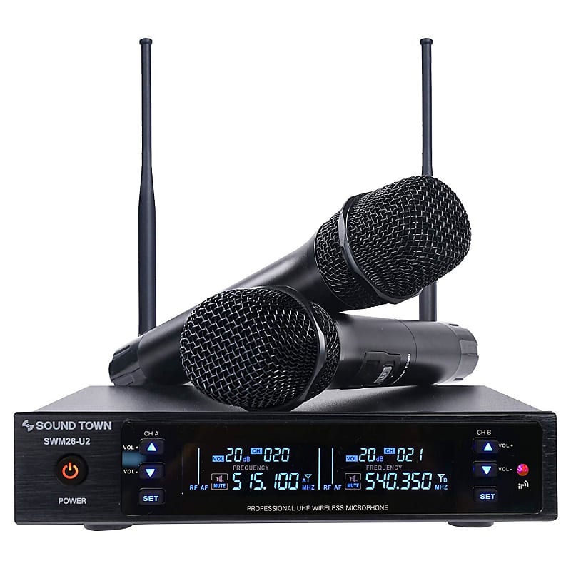 SWM16-2MEGA  100 Channels Wireless Microphone Karaoke Mixer System – Sound  Town
