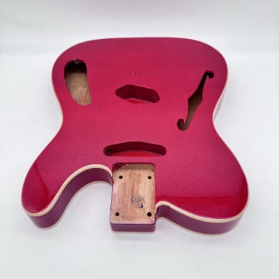 Hoodoo Telecaster Thinline Double Bound Alder Body Light New HTB4101 image 4