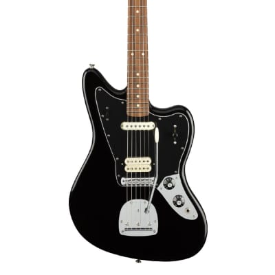 Used Fender Player Jaguar - Black w/ Pau Ferro FB image 5