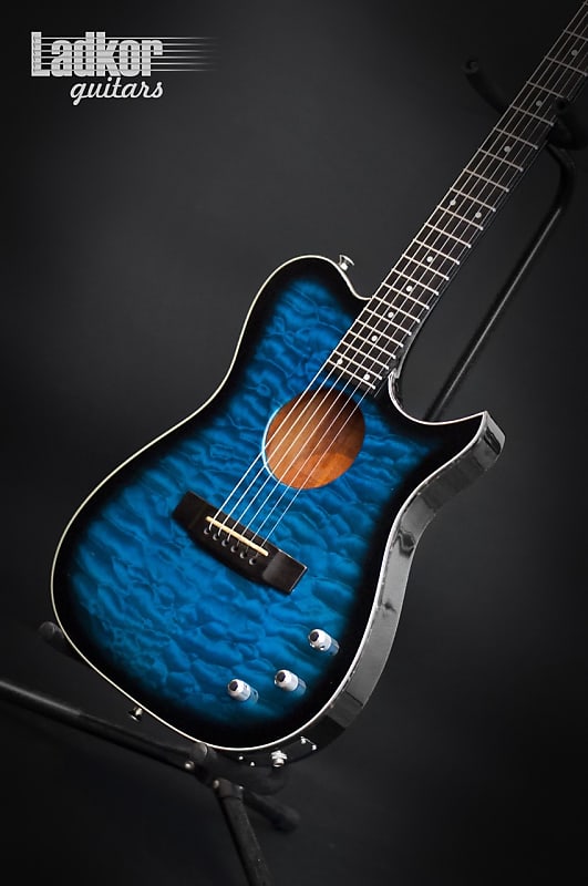 Carvin Custom Shop USA AC175 Blue Burst 5A Quilt Maple Top Acoustic Electric Guitar RARE wow top image 1