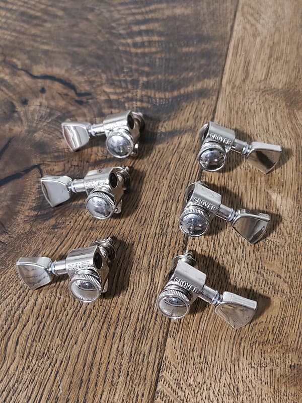Grover Locking 3+3 Vintage Tuners Nickel Reverb