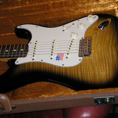 Fender 62 American Standard Custom 2006 - 2 color Sunburst Flametop image 9