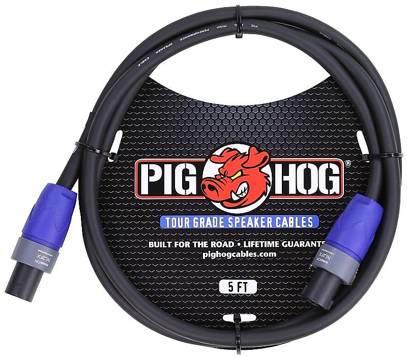 Pig Hog Tour Grade Speakon Speaker Cable - 5' image 1