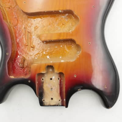 Vintage MIJ Teisco 3 Burst Electric Guitar Body Project image 4