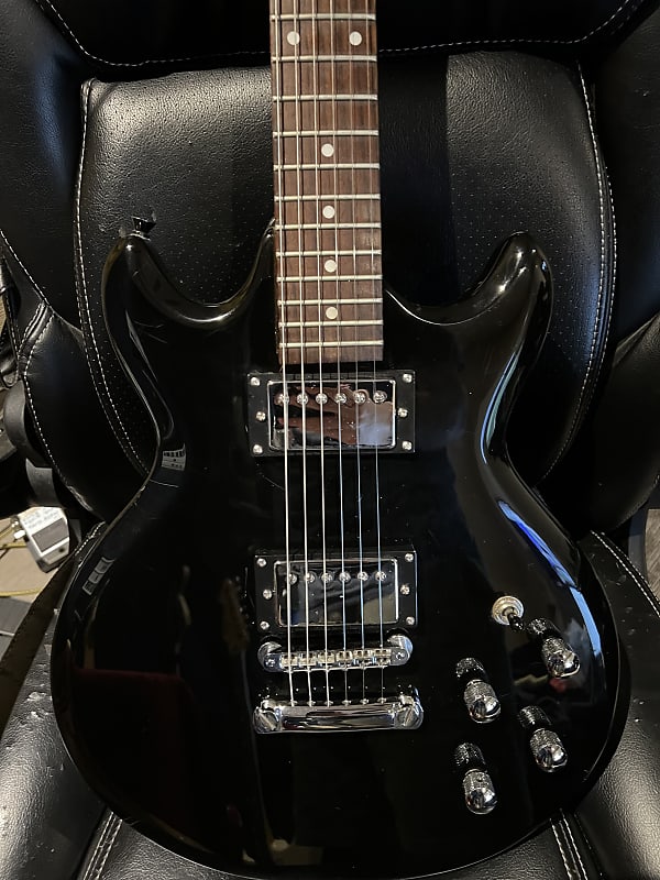 Ibanez GIO GAX70 1999 Black with chrome hardware | Reverb