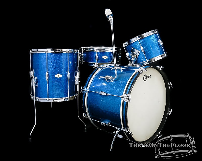 1960s Camco Tuxedo Model Drum Kit : 14x20 - 8x12 - 14x14 - | Reverb