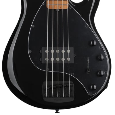 Ernie Ball Music Man StingRay Special 5 Bass Guitar - Black with Maple Fingerboard image 1