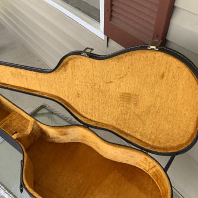 Vintage Acoustic Guitar Case - Takabe Japan Hardware. BLACK