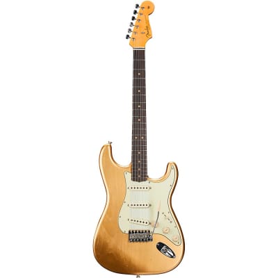 Fender Custom Shop Limited Edition 64 Stratocaster Journeyman Relic with Closet Classic Hardware Electric Guitar Aged Aztec Gold image 3