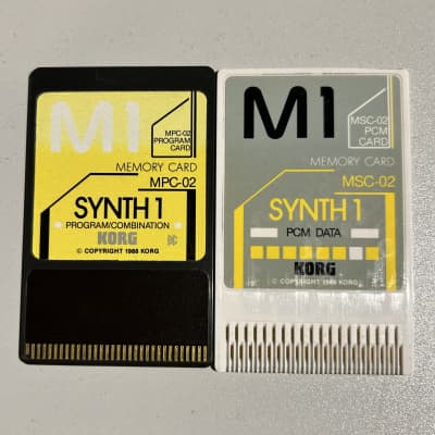Korg M1  MSC-2 Synth1 ROM card set