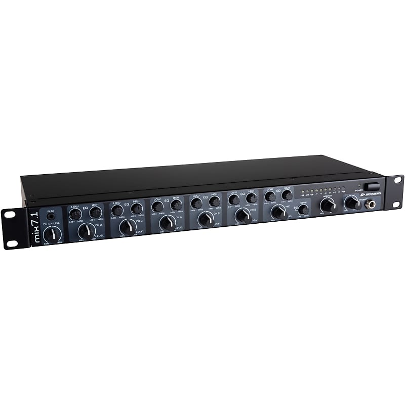 JB systems MIX 7.1 7-Channel Microphone/Line Preamp/Mixer image 1