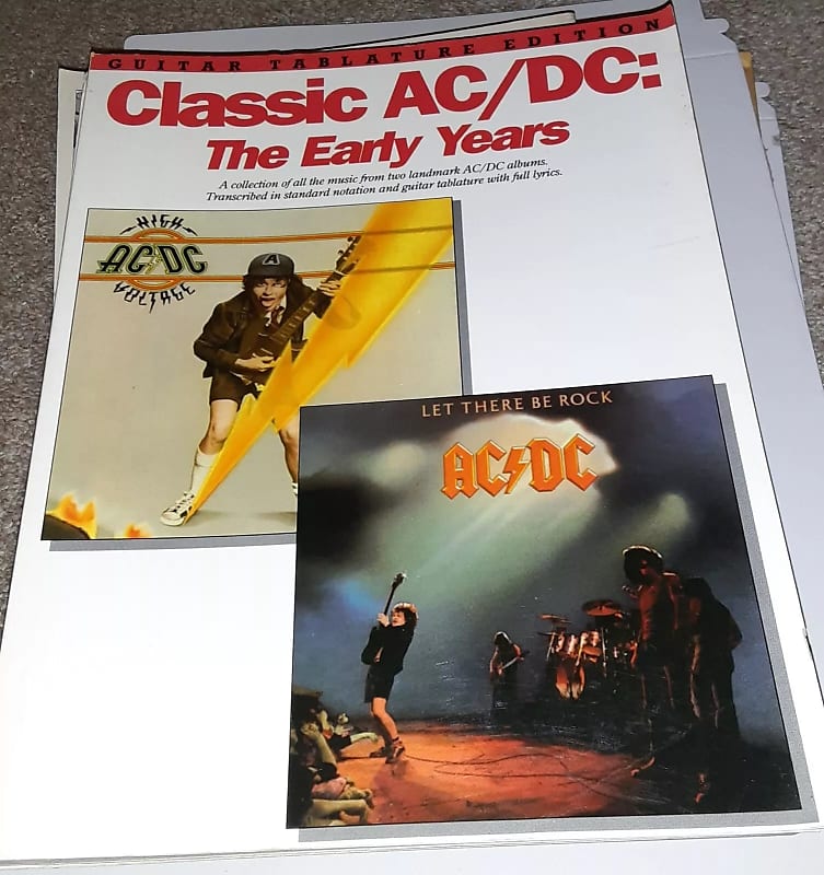 CLASSIC AC/DC - THE EARLY YEARS - GUITAR TAB BOOK - TABLATURE | Reverb