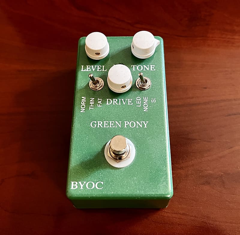 BYOC Green Pony Overdrive (Maxon OD-820 Clone with | Reverb