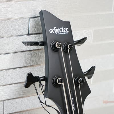 Schecter Stiletto Stealth-4 Active 4-String Bass - Satin Black image 11