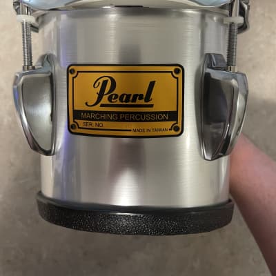 2x Pearl 6” Spock drums and tri tom backbar image 5