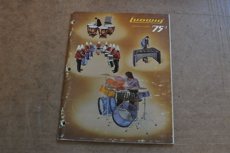 Ludwig vintage catalog booklet brochure. 1975 Reverb