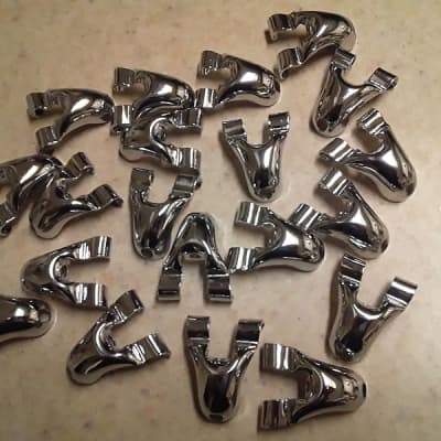 (New) Large 20 Pc Set of High Quality Chrome Drum Claws for Wood Hoops - *Sale Ends Soon* image 5