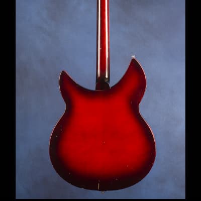 Rickenbacker 1998 RM (three pickups with vibrato) 1966 - Autumnglo (shaded with red and black) image 3