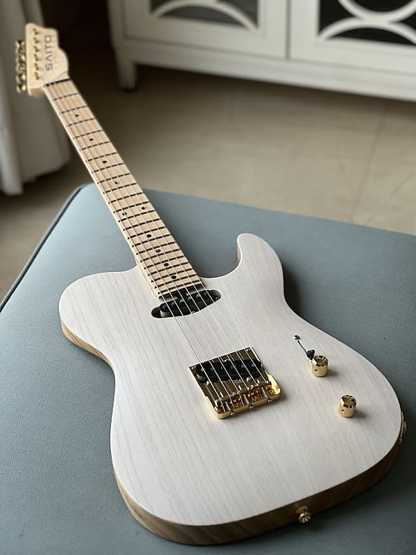 Saito S-622 TLC with Maple in Trans White with Gold Hardware 232419 |  Reverb Sweden