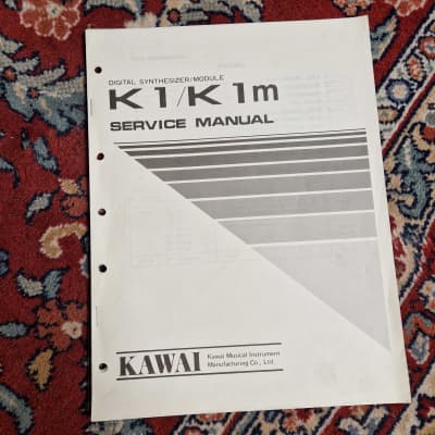 Kawai K1/K1m Schematics /Service Manual/ Service Notes Original