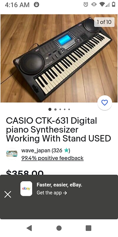 Casio CTK 6250 DIGITAL SYNTHESIZER 2007 Black | Reverb