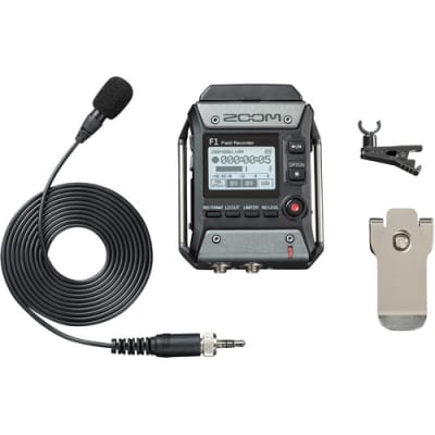Zoom F1-LP 2-Input / 2-Track Portable Field Recorder with Lavalier Microphone image 2