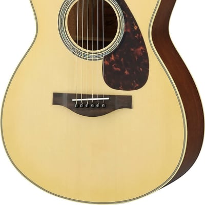 Yamaha LS6M ARE Small Body Concert Acoustic-Electric Guitar, Natural image 2