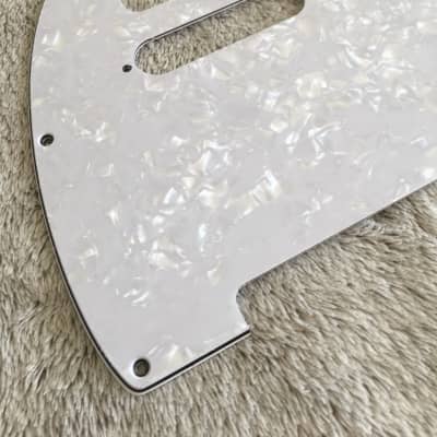 New 4 Ply Guitar Pickguard For Tele 1962 Stratocaster Pickup,White Pearl image 3