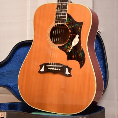 Luxor Dove – 1970s Made in Japan Lawsuit Era Dreadnought Western Guitar in Gibson-Style + orig. Case image 1