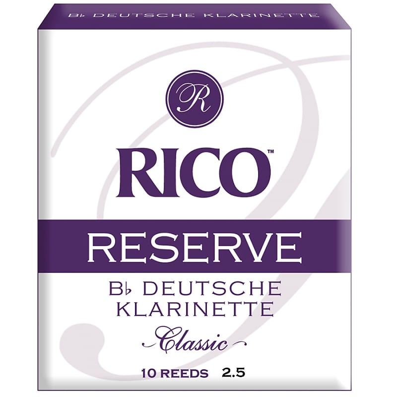 Rico Reserve Classic German Bb Clarinet Reeds 2.5 - 10 pack image 1