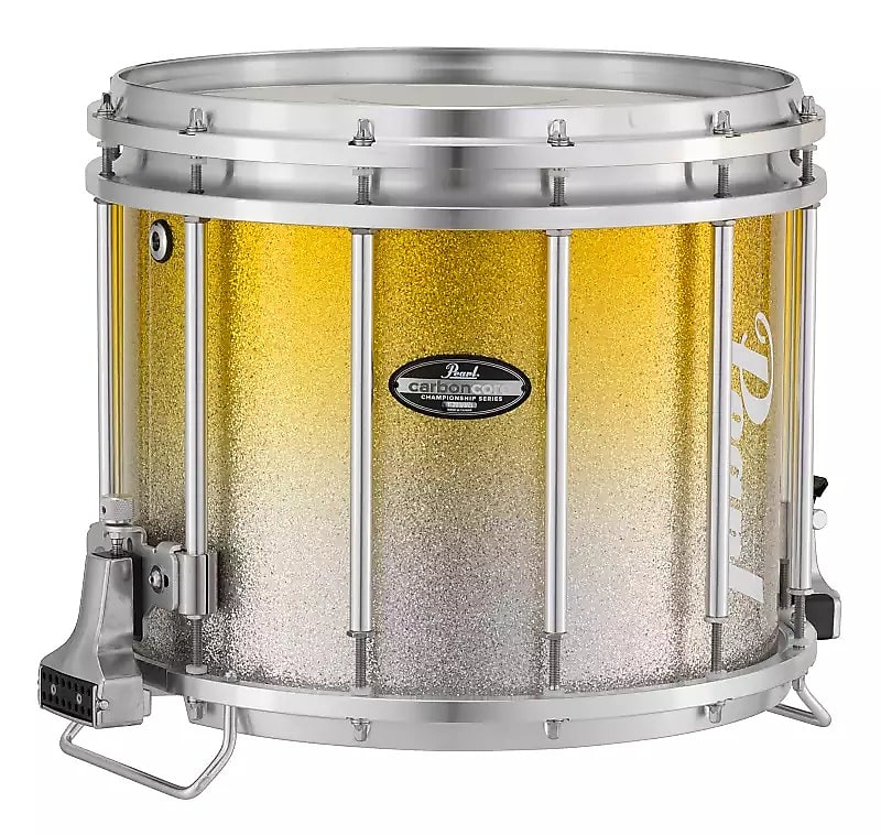 Pearl Championship CarbonCore FFX Marching Snare Drum - 14 x 12 inch -  Piano Black Lacquer