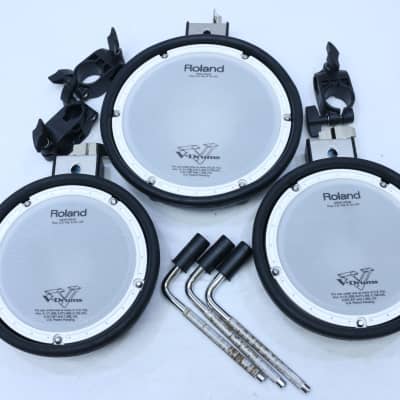 TWO Roland PDX-6 + ONE PDX-8 Pad V Dual Trigger Mesh Head PDX6 V-Drum + MOUNTS image 1