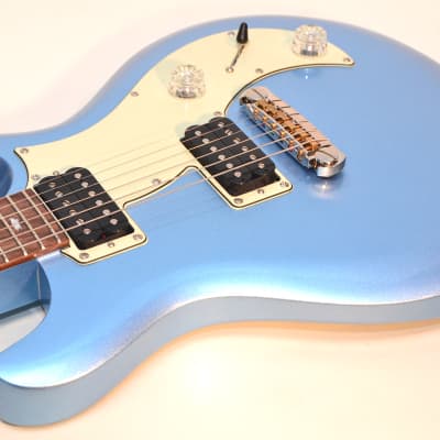PRS SE Mira Electric Guitar Frost Blue Metallic Finish  W/PRS Bag - Pro Setup image 3