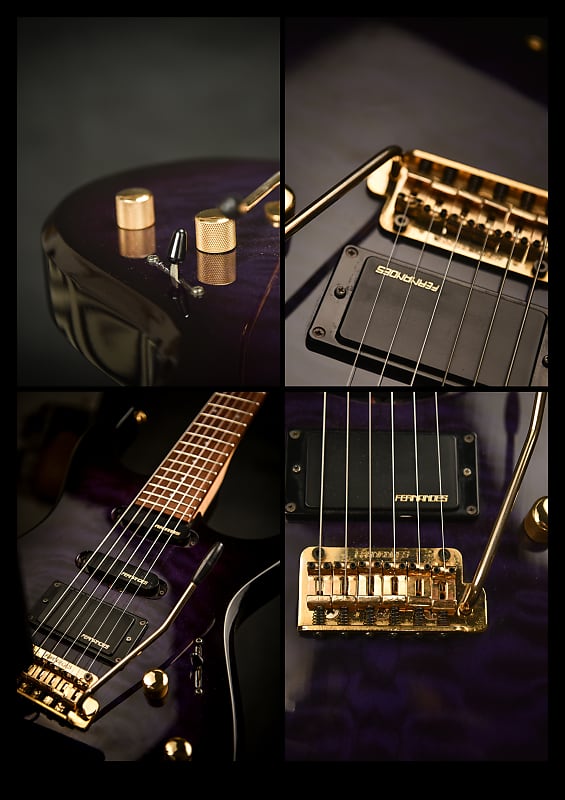 Fernandes FGZ-400 1990 - Black & Purple | Reverb
