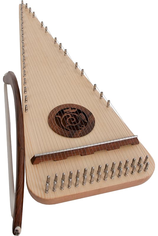 Roosebeck PSRARL Alto Rounded Psaltery Left-Handed with Psaltery bow, Tuning Tool & Rosin image 1