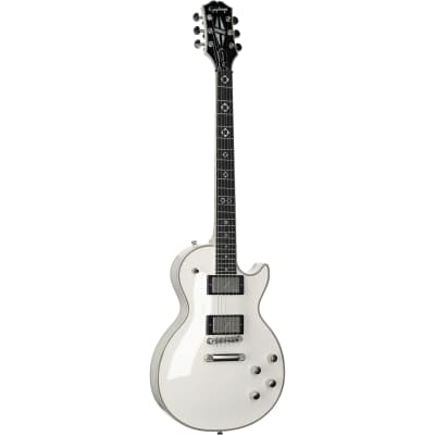 Epiphone Jerry Cantrell Les Paul Custom Prophecy Electric Guitar (with Case), Bone White image 4