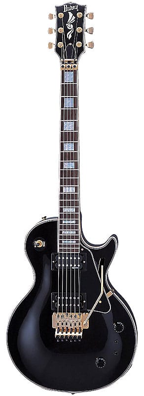 Burny RLC-105S Les Paul with Floyd and Sustainer 2022 Black image 1