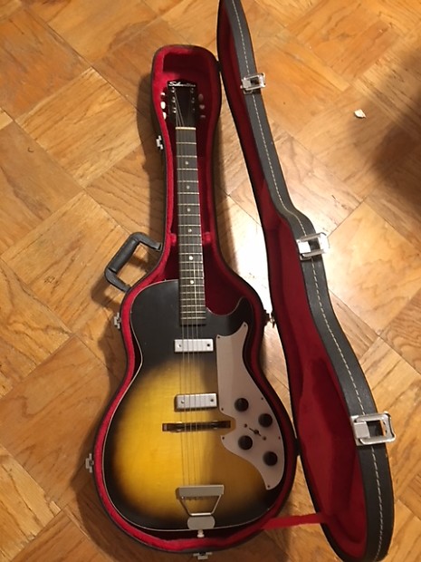 1960s Silvertone 1420 Stratotone Sunburst Reverb