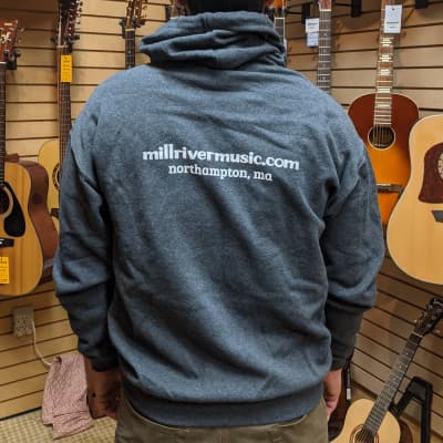 Mill River Music Zip Hoodie 1st Edition Main Logo Unisex Ch Heather Large image 2