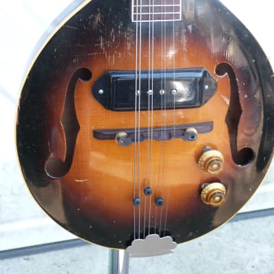 Gibson mandolin em 150 1955 sunburst image 5