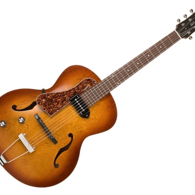 Godin 5th Avenue P90 Left Handed Hollowbody Guitar - Cognac Burst image 1