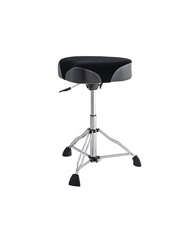 PSN-12HM - seggiolino Hydraulic - seduta a sella tessuto Nero/Grigio - gamba doppia Dixon image 1