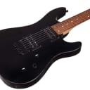 Cort KX100BKM KX Series Basswood Body Hard Maple Neck 6-String Electric Guitar - Black Metallic