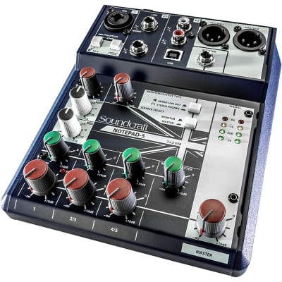 Soundcraft Notepad-5 Small-Format Analog Mixing Console With USB I/O image 5