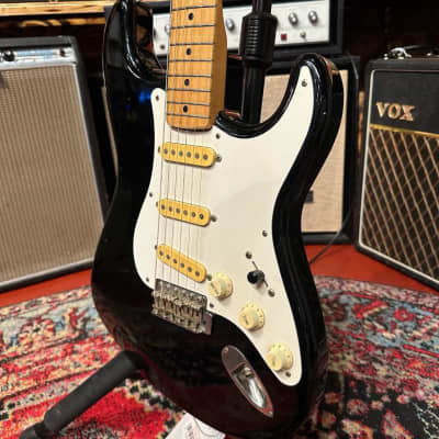 1988 Fender Japan STM-55 E Series Medium Scale Stratocaster (Black